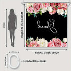 Bright Flower Bathroom Four-piece Set