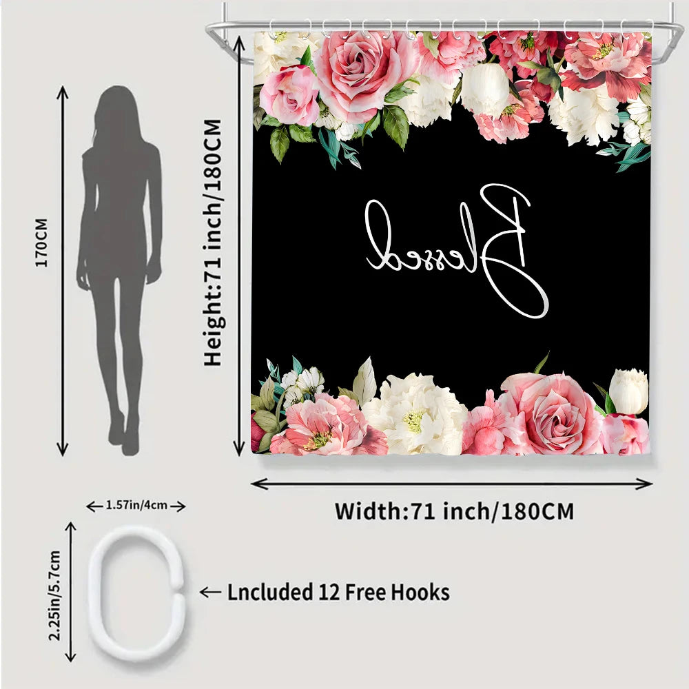 Bright Flower Bathroom Four-piece Set