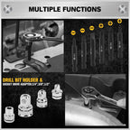 33-Piece Ratchet Wrench Set with SAE & Metric Sizes, 72-Tooth Gear, CR-V Steel, and Organizer Case for Mechanics & DIY