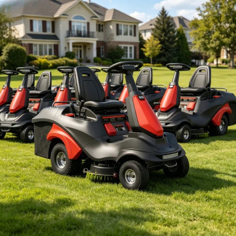 High Power 4.5KW 224CC Riding Lawn Mower Battery Quick Start Lawn Tractor for Residential