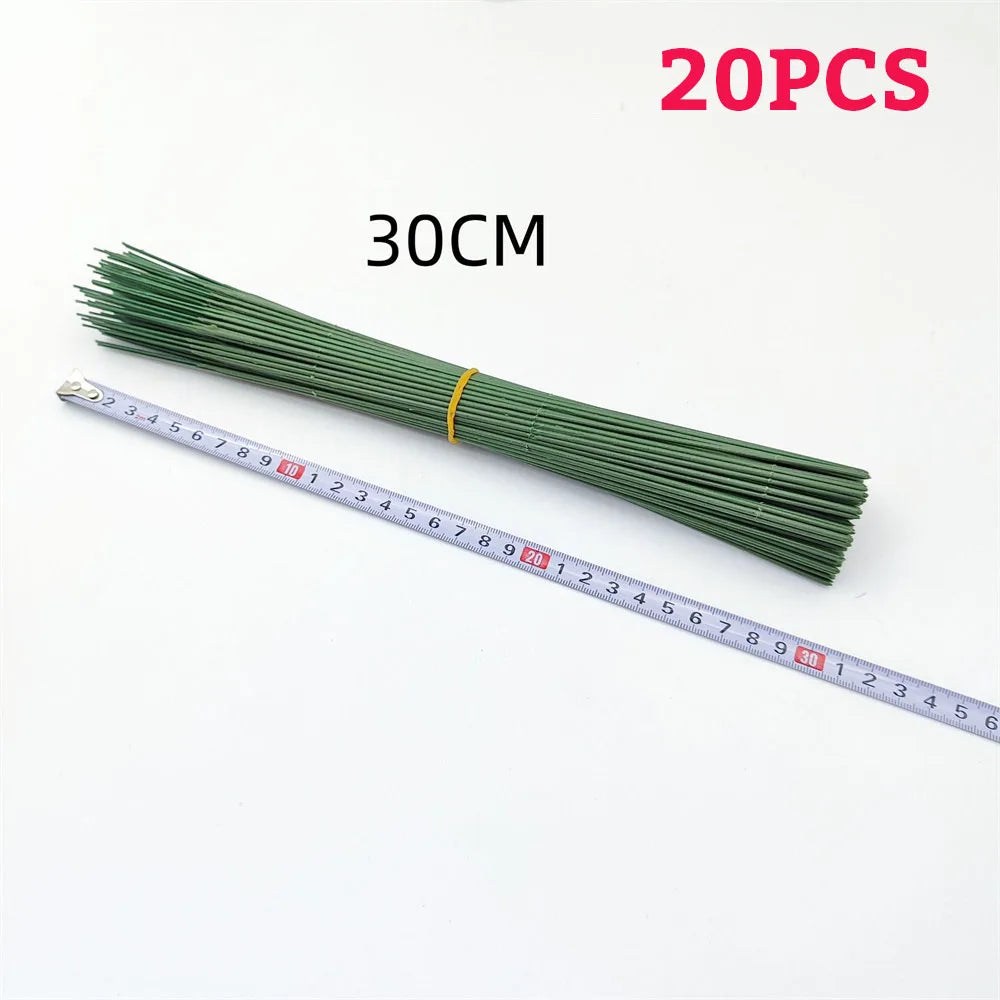 Green Flower Stem Stick Wire Stem Floriculture Tape Self-adhesive Bouquet Floral Stem Paper Tape
