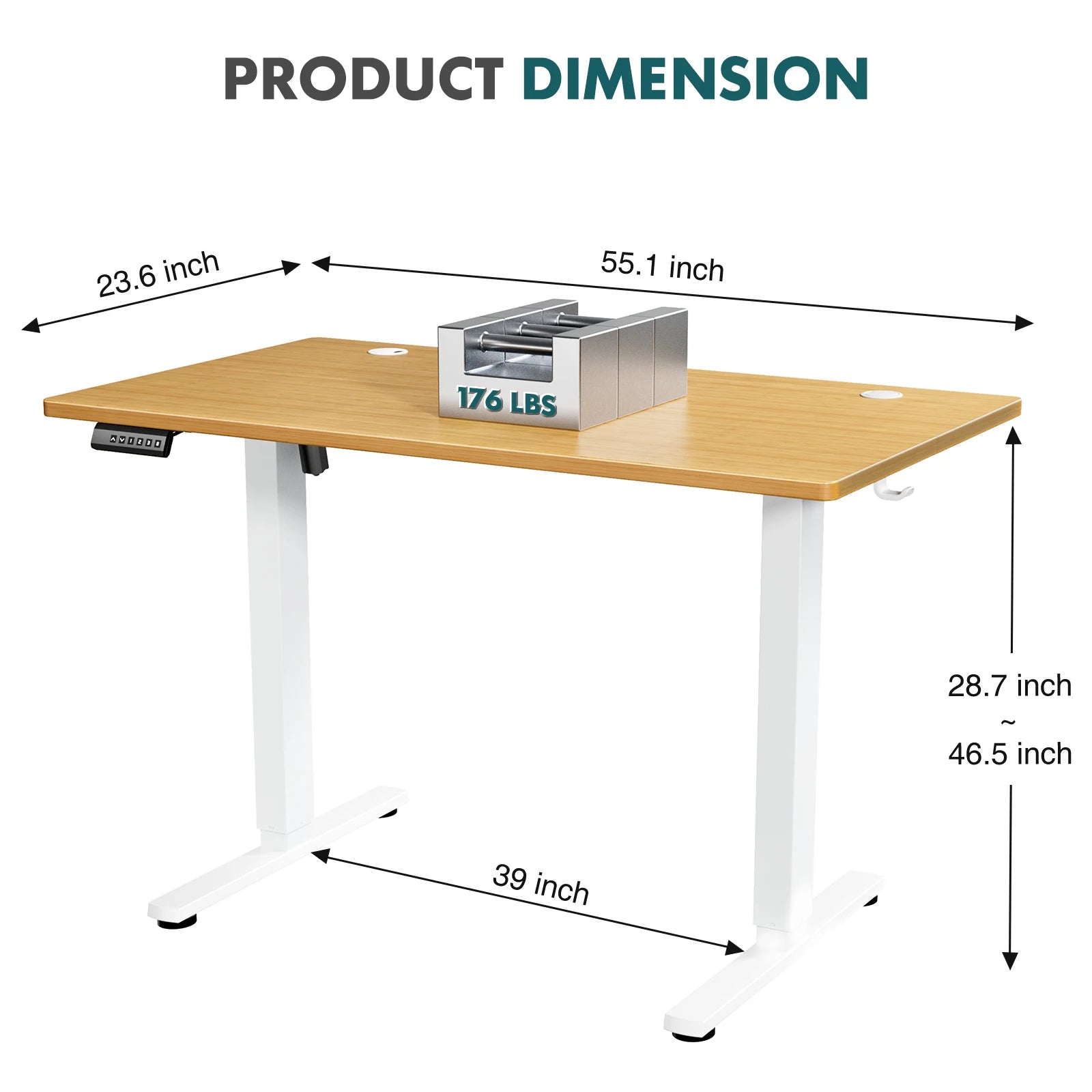 Ergonomic Electric Height Adjustable Computer Desk