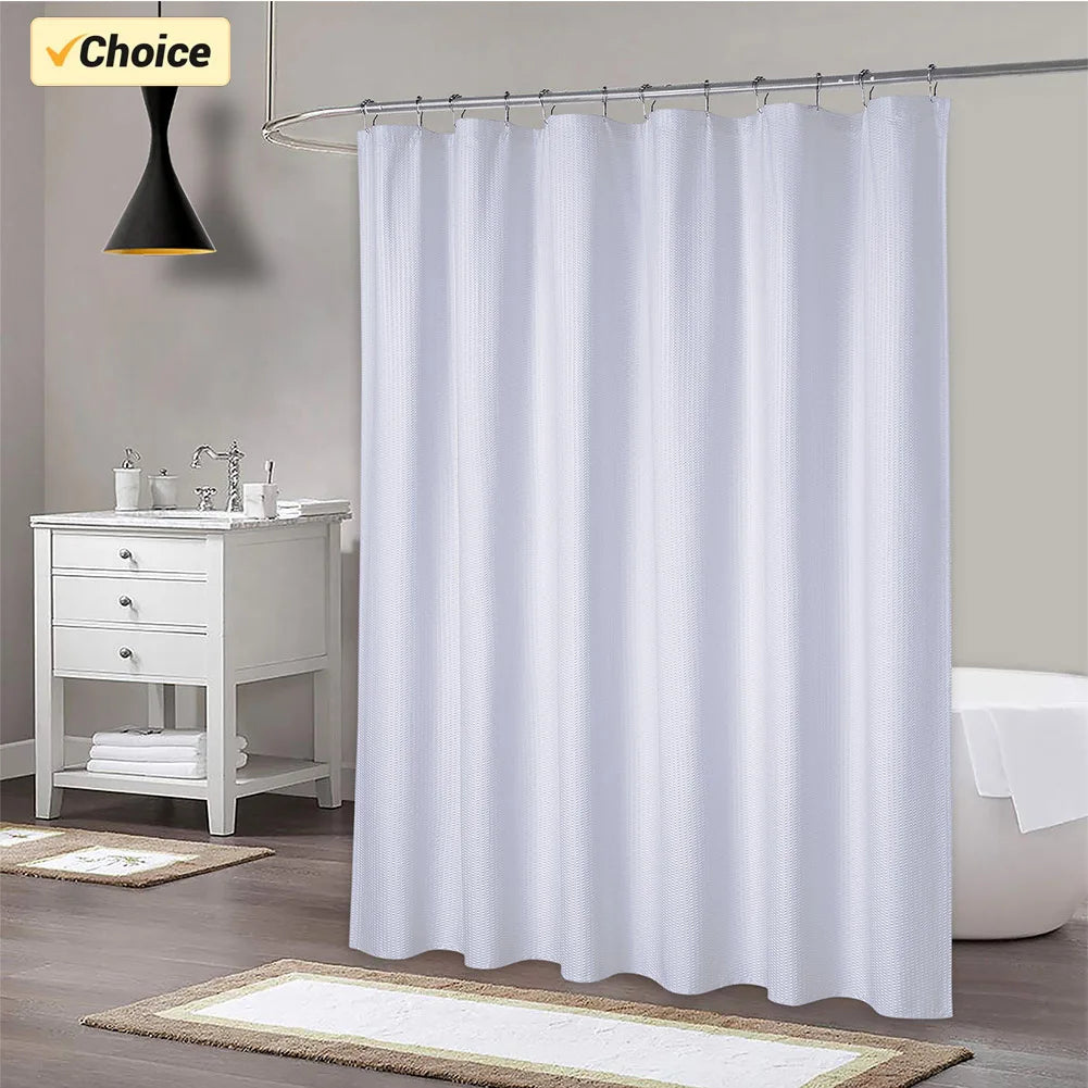 Soft Microfiber Shower Curtain or Liner for Bathroom, Water Repellent 72x72Inches