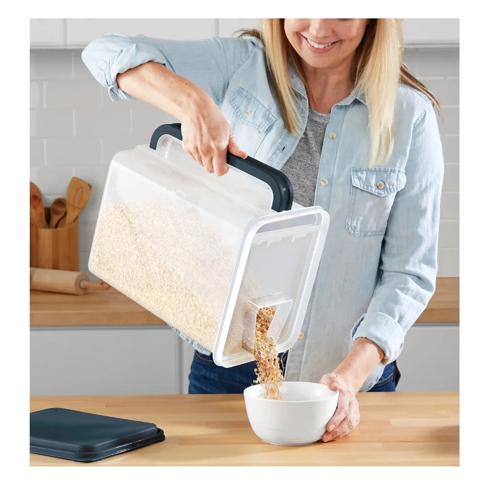 46 Cup Kitchen Canister with Handle and Pour Spout BPA Free
