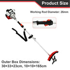 4-Stroke Gas Weed Eater 31cc 15lb 13 in Straight Shaft Trimmer