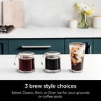 Refurbished Dual-Brew Coffee Maker | Hot & Iced Beverages | K-Cup Pod Compatible | 3 Brew Modes | 60oz Removable Tank