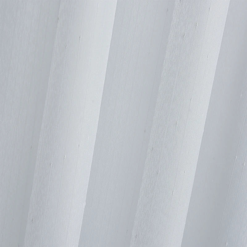 2PCS  Rod Pocket type Tulle Sheer Voile with window curtains