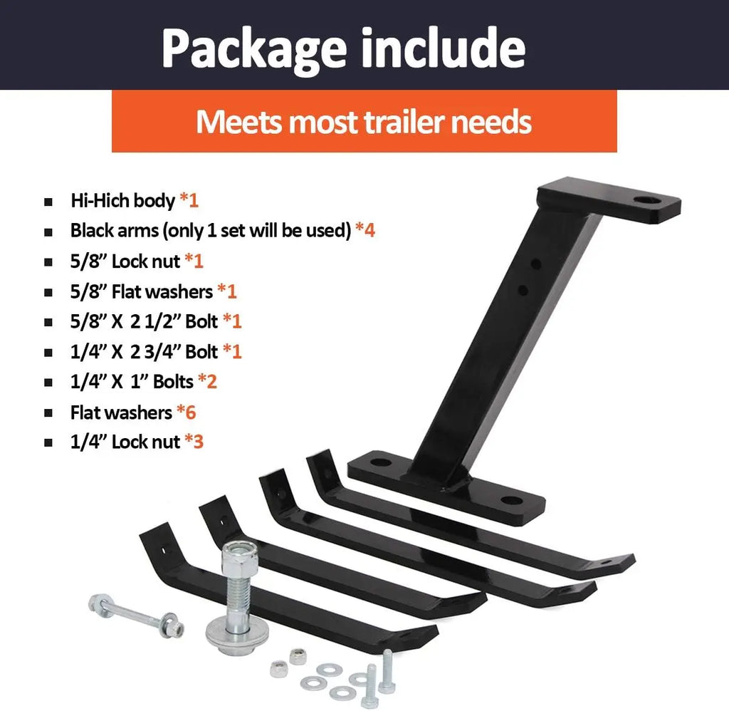 Lawn Mower Trailer Towing Hitch for Garden Tractors, Compatible with Riding Mowers