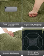 Overstuffed Large Manual Recliner Glider