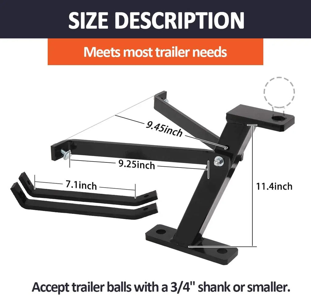 Lawn Mower Trailer Towing Hitch for Garden Tractors, Compatible with Riding Mowers