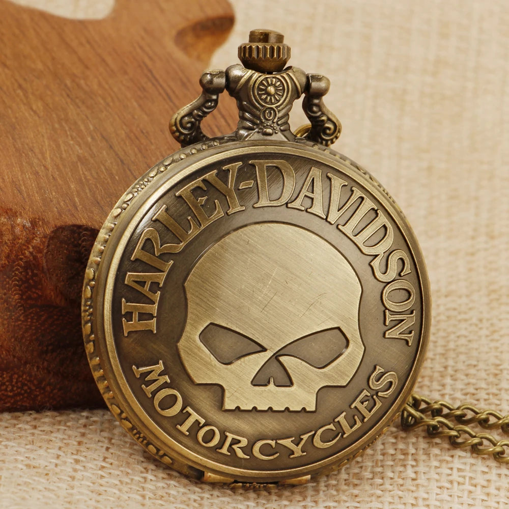 Retro Fashion Quartz Men's Pocket Watch Casual Fob Chain Watch