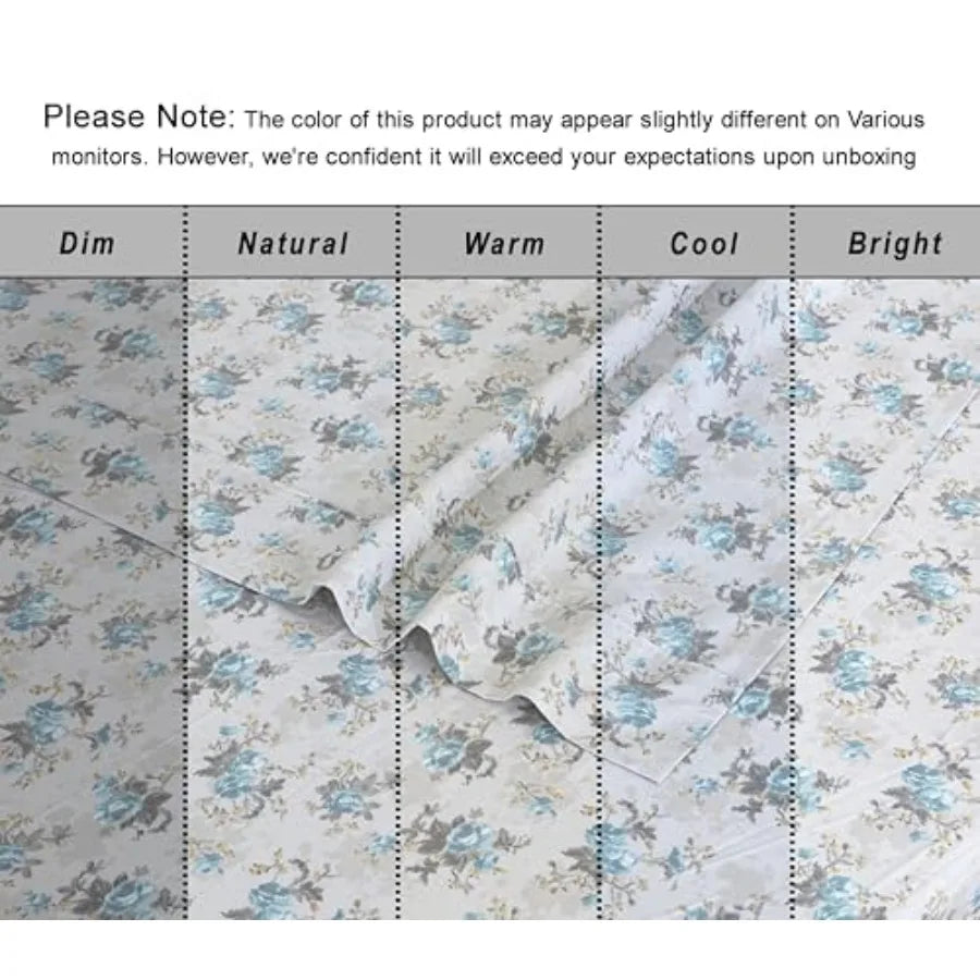 100% Cotton Organic Percale Sheets Size Crisp Cooling Bed Sheets for Hot Sleepers, Deep Pocket 15", Soft Peach Finish