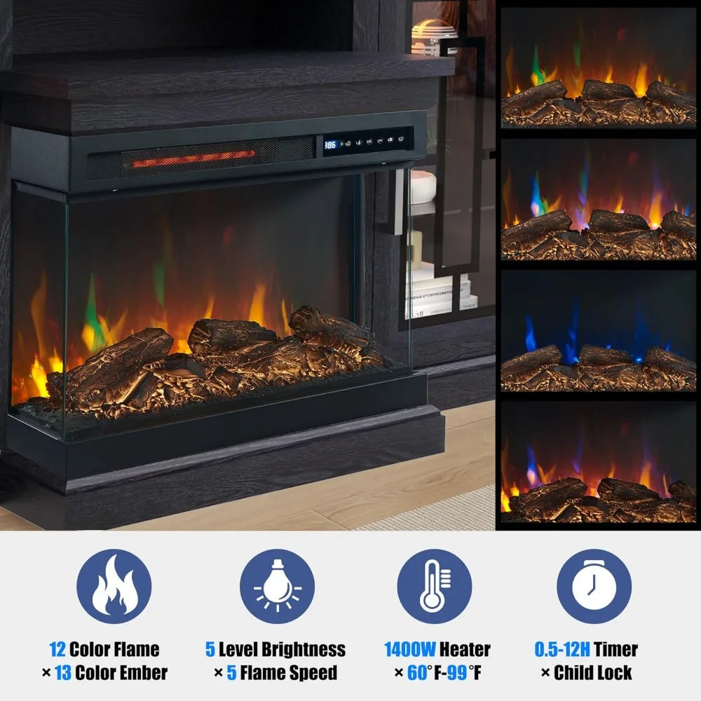 Modern Media Entertainment Center Console Table for TVs up to 65 Inch