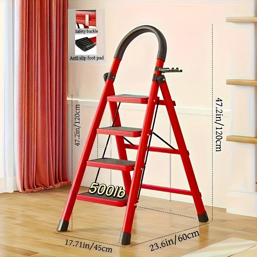 multifunctional foldable lightweight, wide-thick sturdy, safe handle + wide non-slip steps