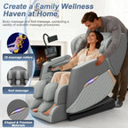 Full Body Massage Chair Zero Gravity 16 Rollers Auto Program Foot Calf Heat Recliner Touch Screen Bluetooth