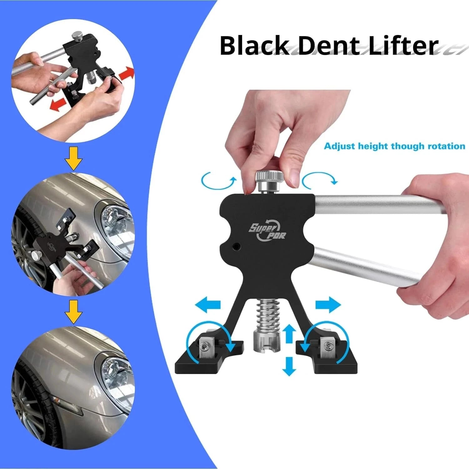 Hail Dent Removal Kit Dent Repair Tool Professional Paint-free Dent Repair Tool Suction Cup Dent Puller Tool Set