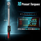 Digital Torque Wrench 1/2" Drive 340N.m 2% Torque Accuracy