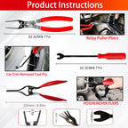 8pcs Fuel Line Disconnect Tool Set –Fuel Line/Hose Clamp/Removal Pliers, Electrical Disconnect/Push Pin Tools,Filter Caliper