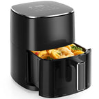 6 Quart Electric Air Fryer with Window Square 400F 12-in-1 Air Fry