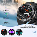 Smart Watch for Men AMOLED Screen AI GPT Bluetooth Call 410mAh Big Battery Fitness Tracker Men' Sport Smartwatch