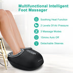 Foot Massager Machine with Heat Roller, Fully Wrapped Foot Massage