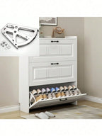 Double-Layer Rotating Shoe Cabinet Hinges: Stainless Steel, Easy Install, Durable, Space-Saving, Fit Entrance Hall Cabinets