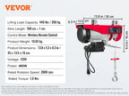 200-800kg Electric Hoist with Wired/Wireless Remote Control Lifting Crane Cable Hoist
