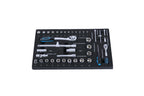 24.4"Inch Tool Cabinet,4 Drawer Rolling Tool Box with Key Lock and 4 Wheels for Garage