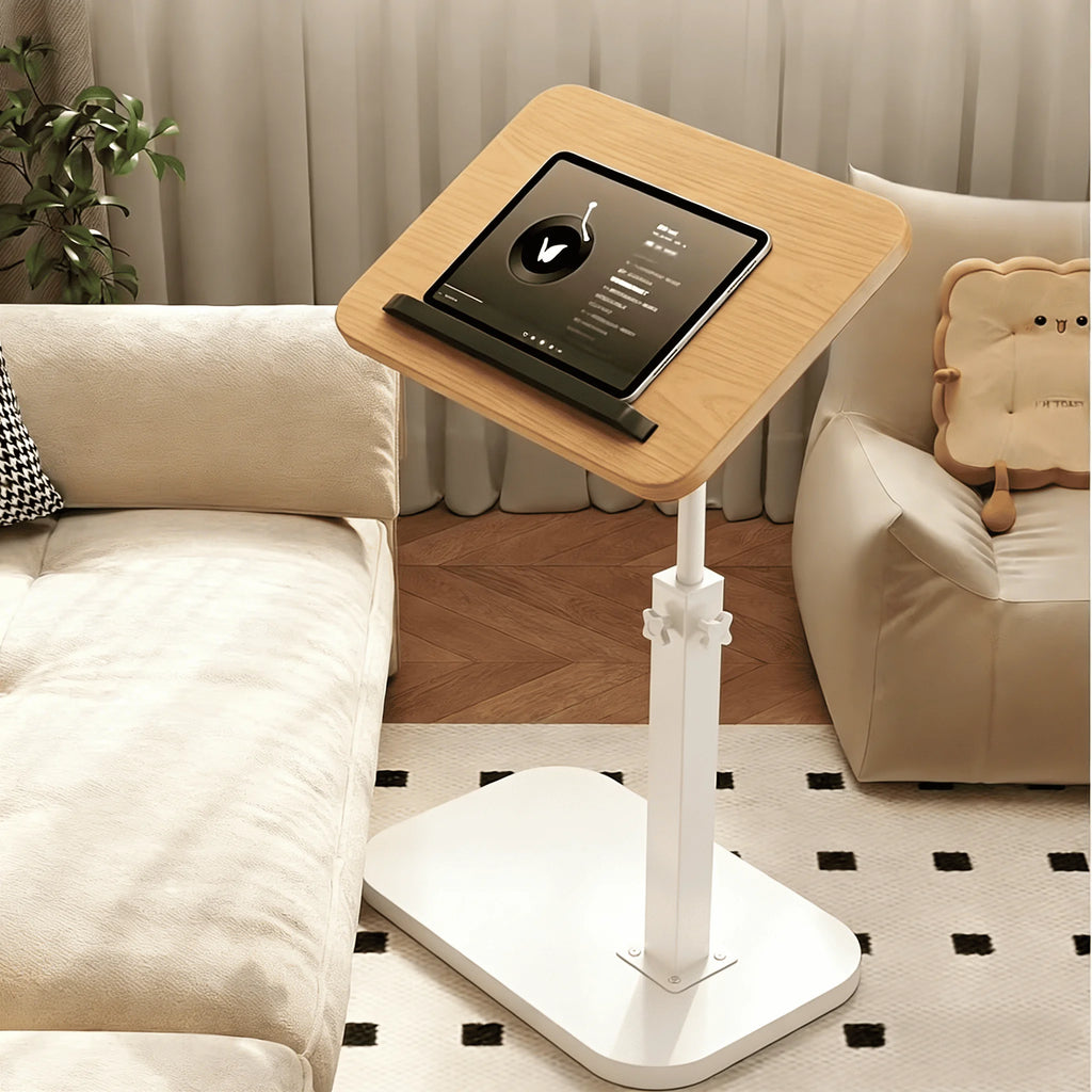 A Portable, Adjustable Side Table/Folding Desk Suitable for Home Offices, Coffee Tables, Bedside Use, and Sofas