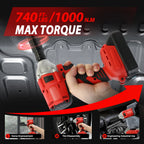 20V Cordless Electric Impact Wrench 1/2 Inch Power Tool Set with Brushless Drill Driver