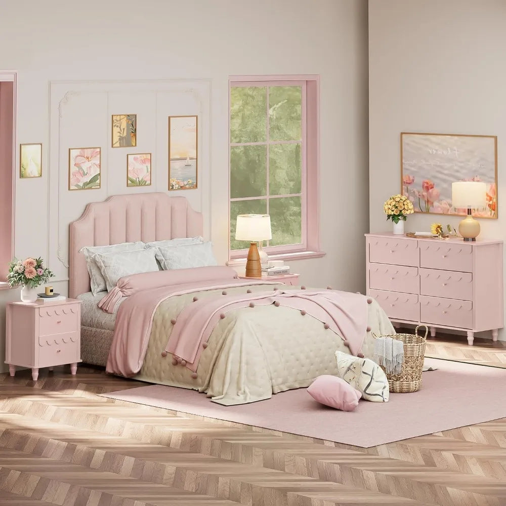 6 Drawer Dresser and Night Stand Sets for Bedroom