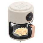 4.2L 1200W Airy Fryer with 2 Years Manufacturer Warranty Glass Air Fryer 6-in-1 Functions 360° Viewable Airy Fryer for Home Kitchens, Restaurants, Family Gatherings, Outdoor Picnics, Food Stalls