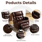 Dual Motor Power Lift Recliner Chair fFor Elderly