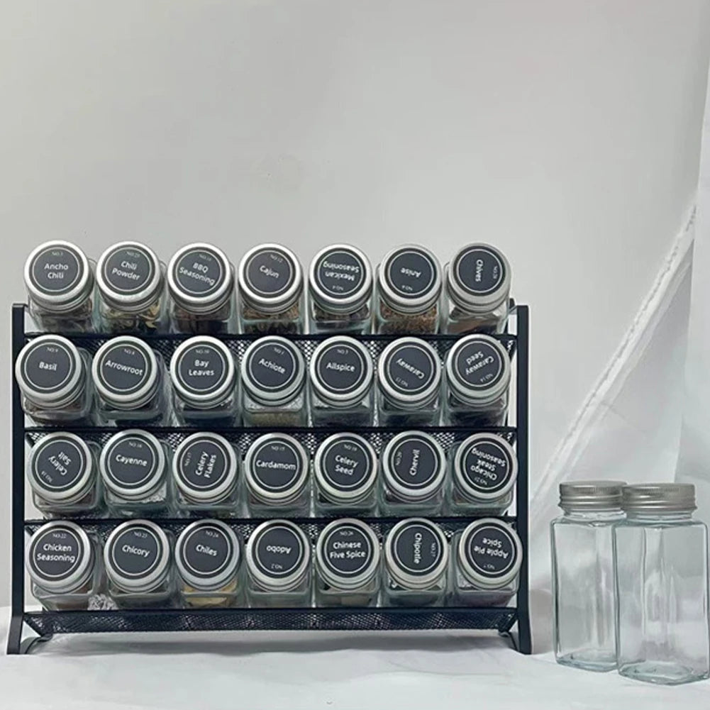 4 Tier Carbon Steel Pantry Organizer Stand for Home Kitchen