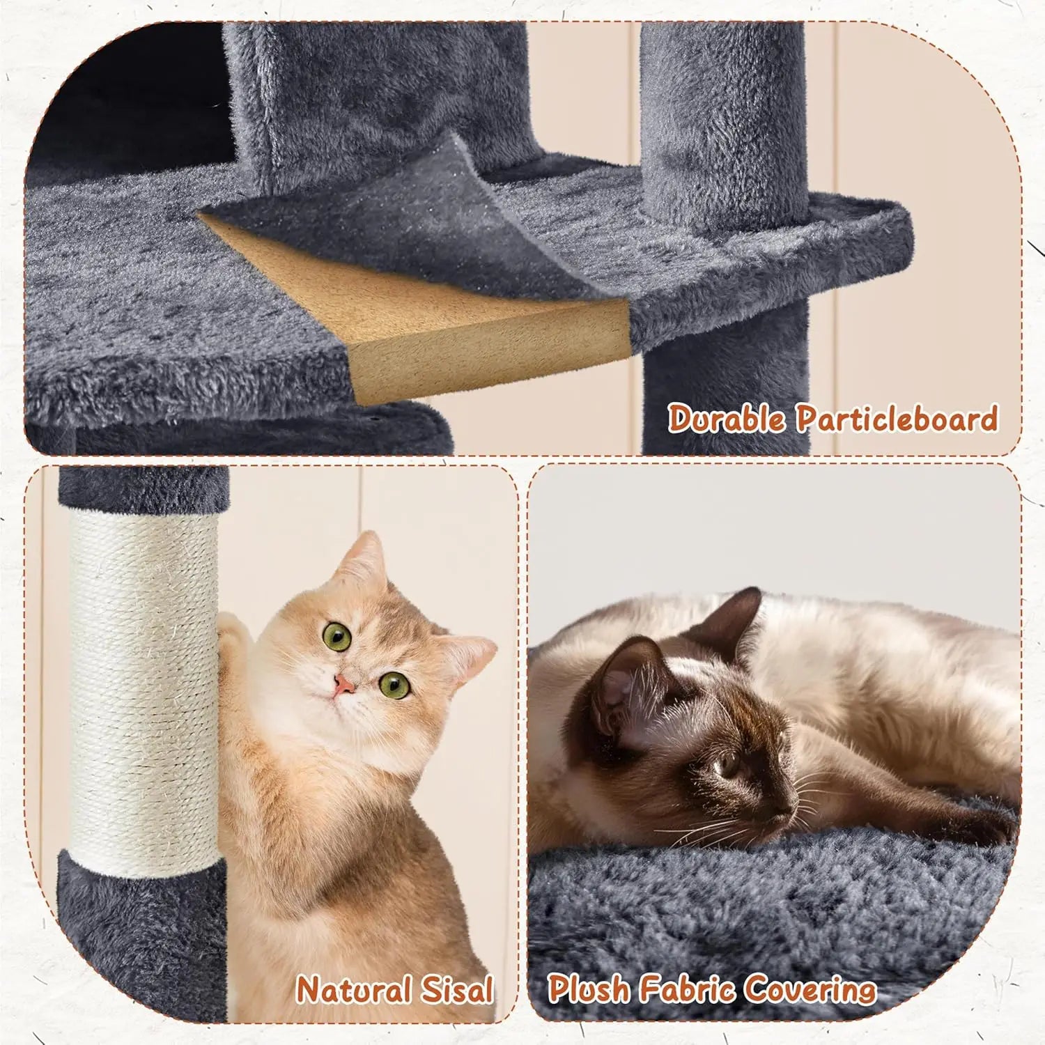 76.5in Multi-Level Large Cat Tree,