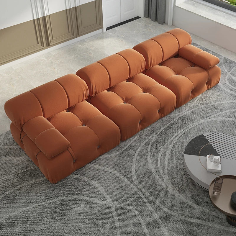 104" Modern Velvet Convertible Couches 3 Seats