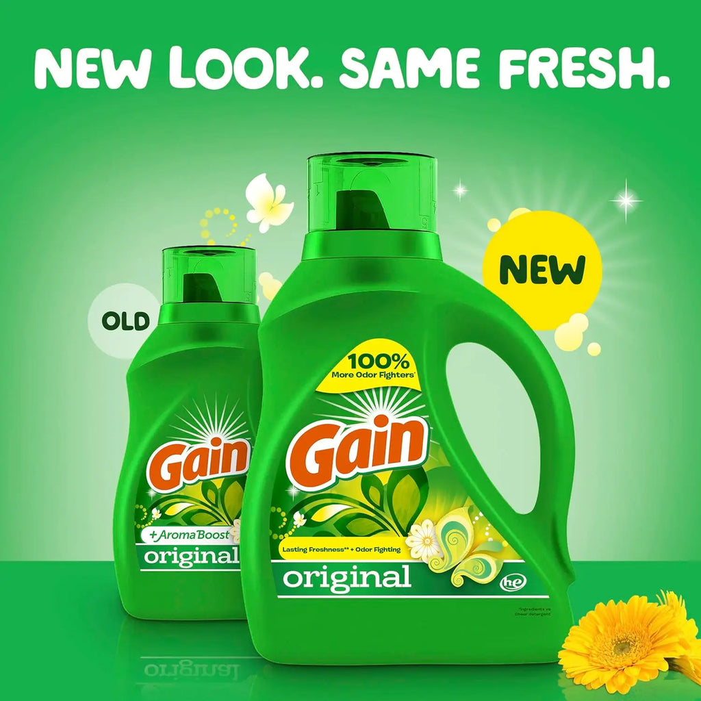 Original Scent Liquid Laundry Detergent, 194 fl oz for 134 Loads, Freshness & Odor Fighting, HE Compatible Soap