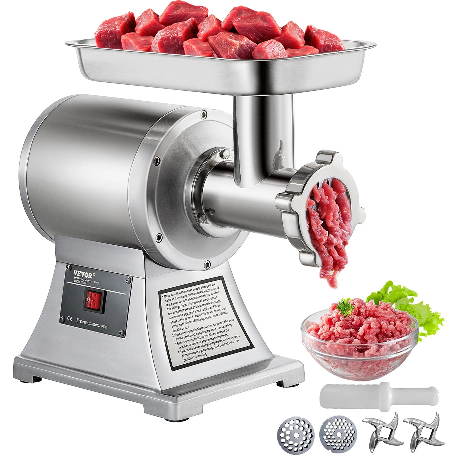 250Kg/H Electric Food Processor