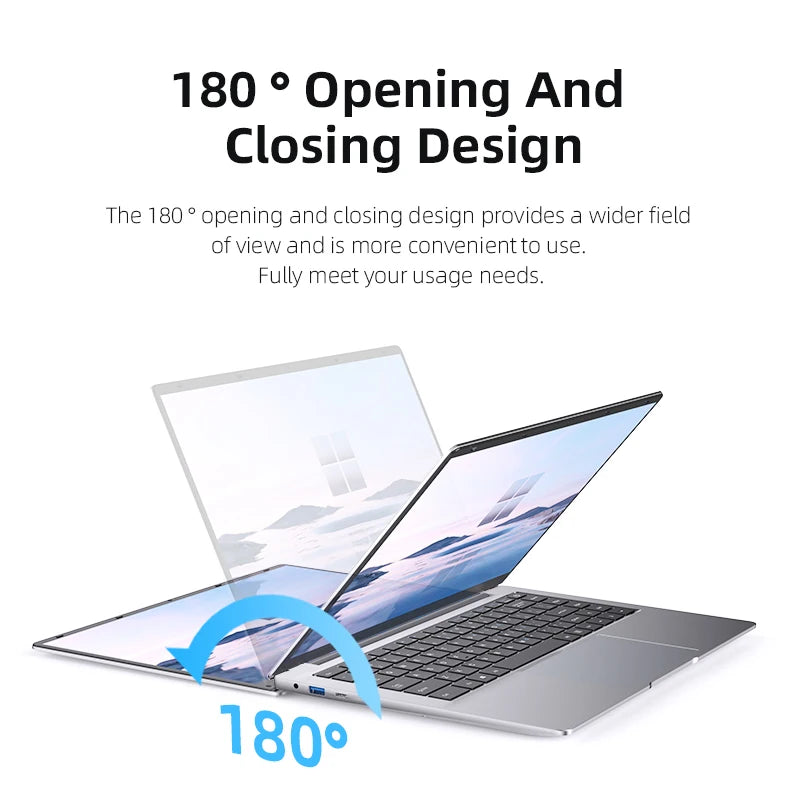 14.1" Ultra Slim Windows 11 Pro Laptop Computer, 12GB RAM 1TB 2TB SSD Notebook PC 1080P