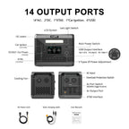 Charging Station  2400W Portable Power Station 220V 110V AC Outlets