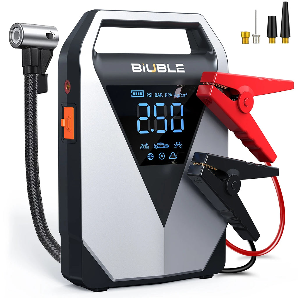 4 In 1 Car Jump Starter 12000mAh Battery