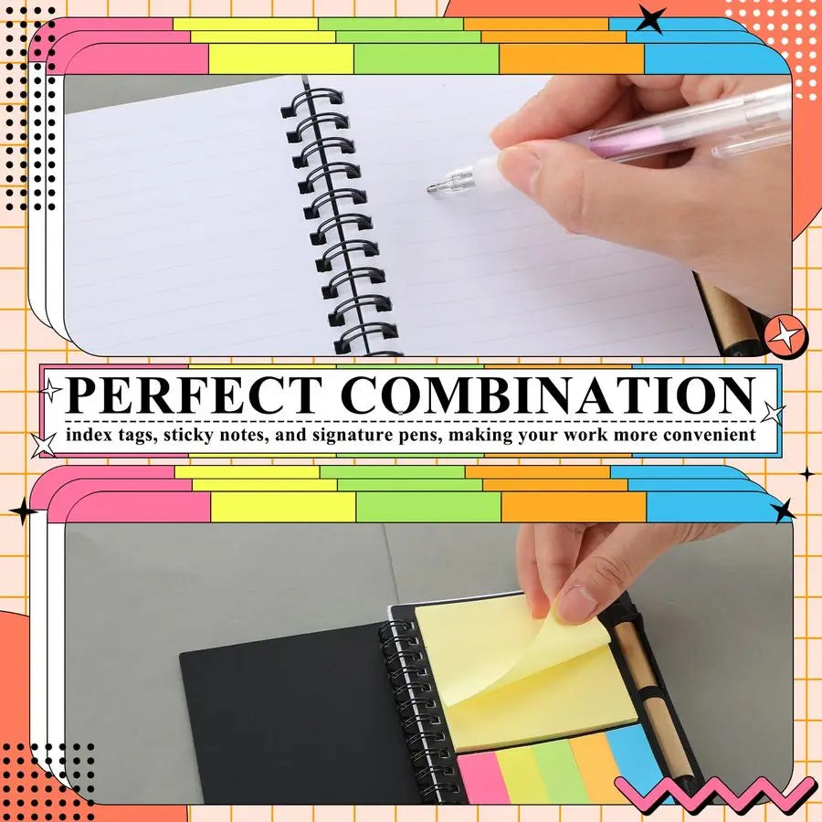 30 Pack Lined Spiral Notebook and Pen Set