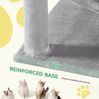 44In Tall Multi-Cat Climbing Tower for Indoor Cat