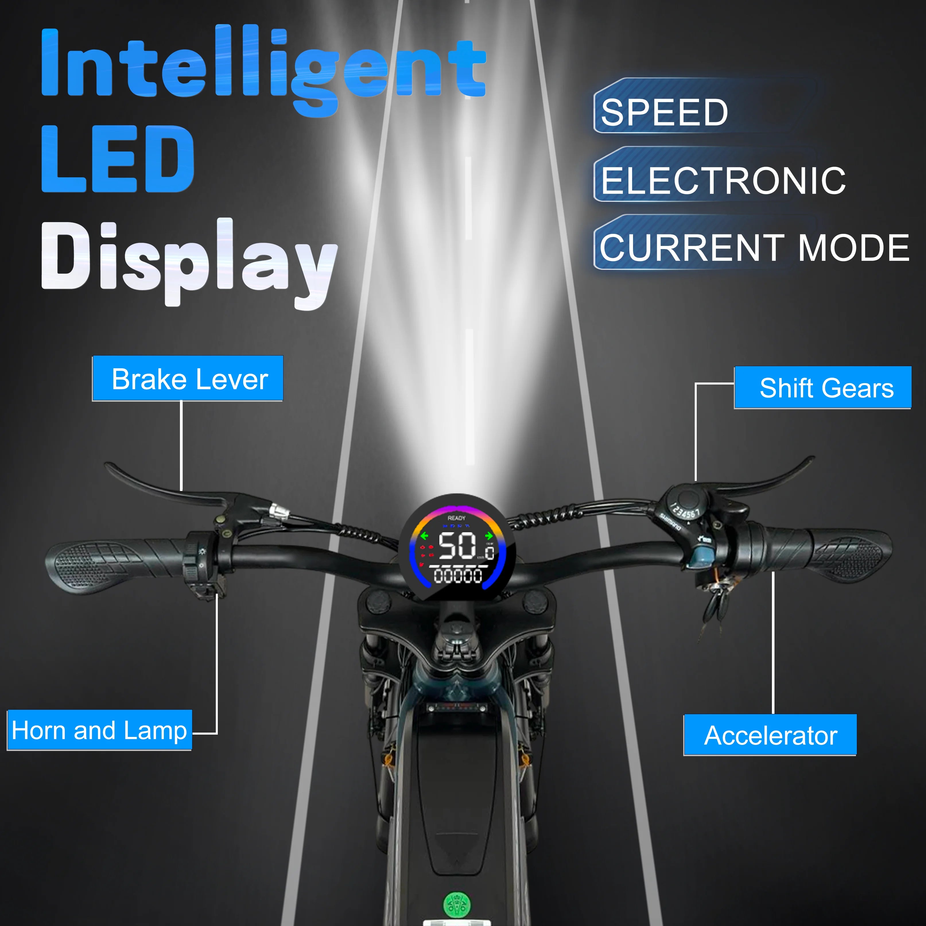 Adults Mountain Ebike All-Terrain Motorcycle