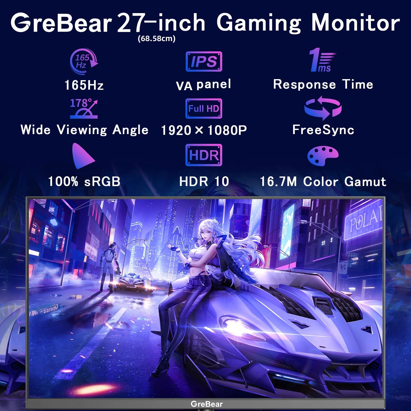 Home Office Computer Gaming Monitor