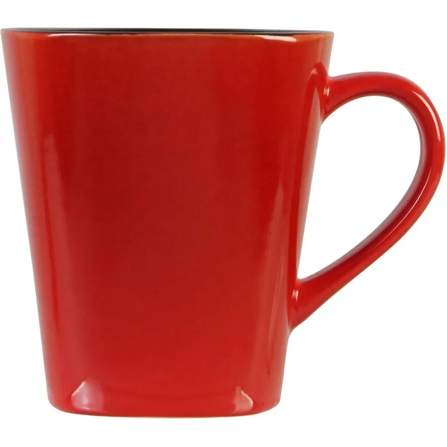 Rave Square Dinnerware Red Set Of 16