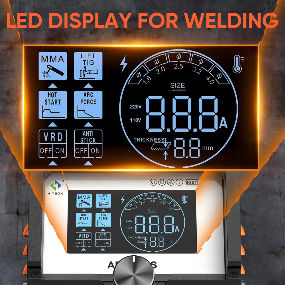 Welding Machine 2 in 1 ARC MMA LIFT TIG MINI IGBT Inverter LED Digital Display Portable Home Welder 220V 10-200A