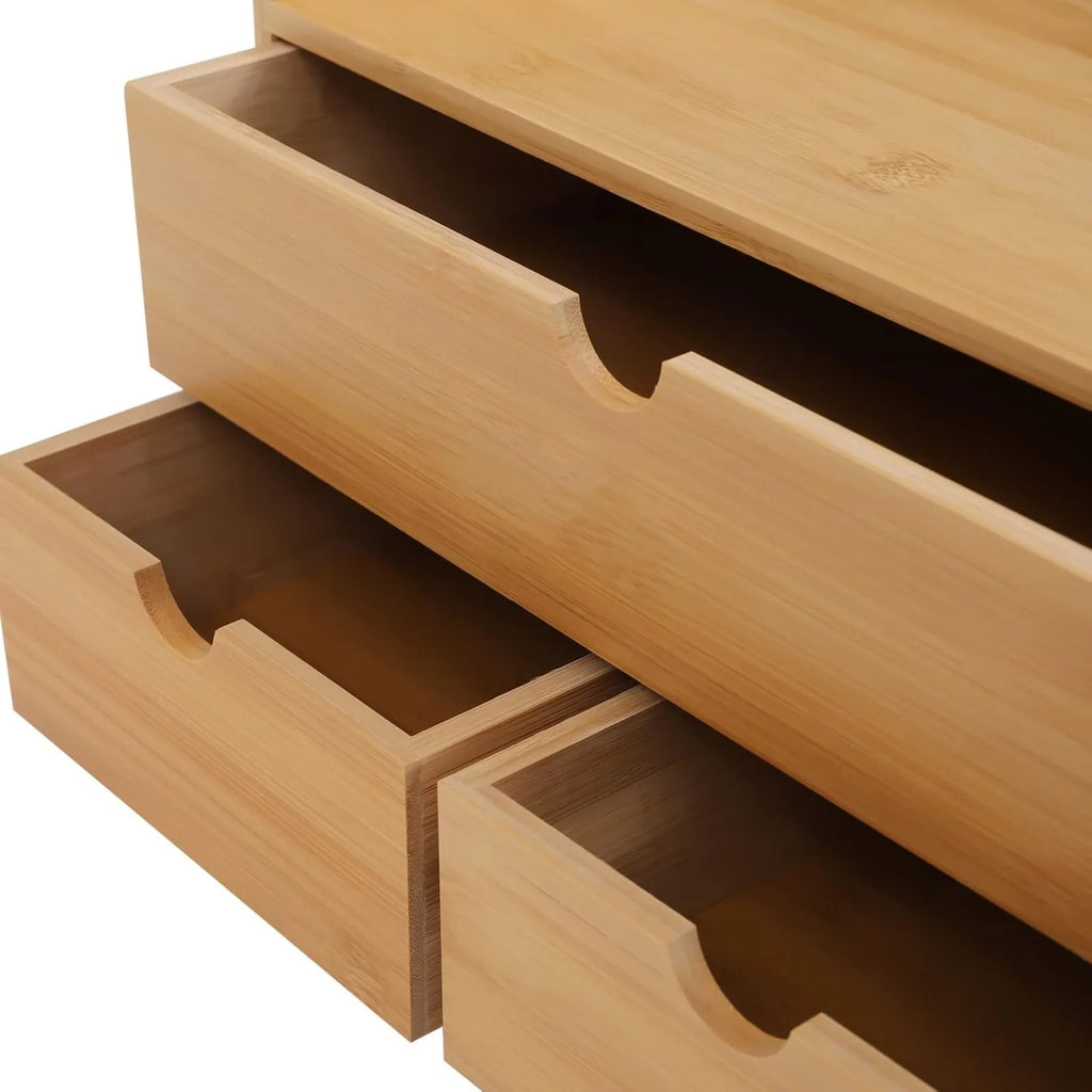 Mini-Tabletop Craft Box Cosmetic Storage Drawer with Handle