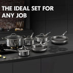 14 Pcs Hybrid Stainless Steel Cookware Sets