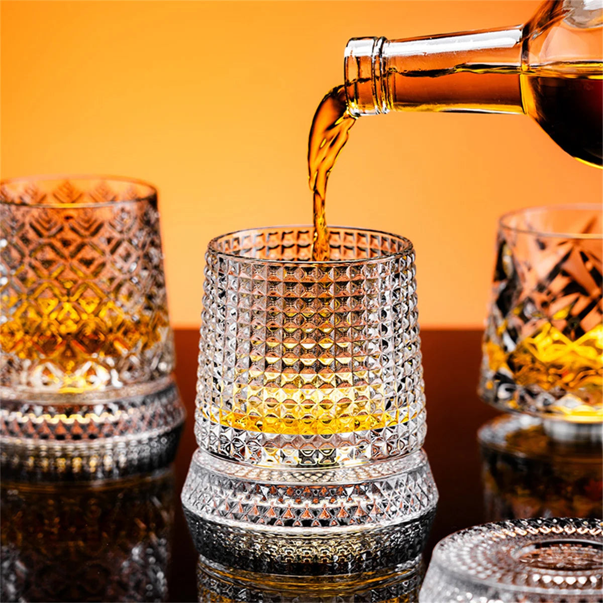 Luxury high-end whiskey glasses